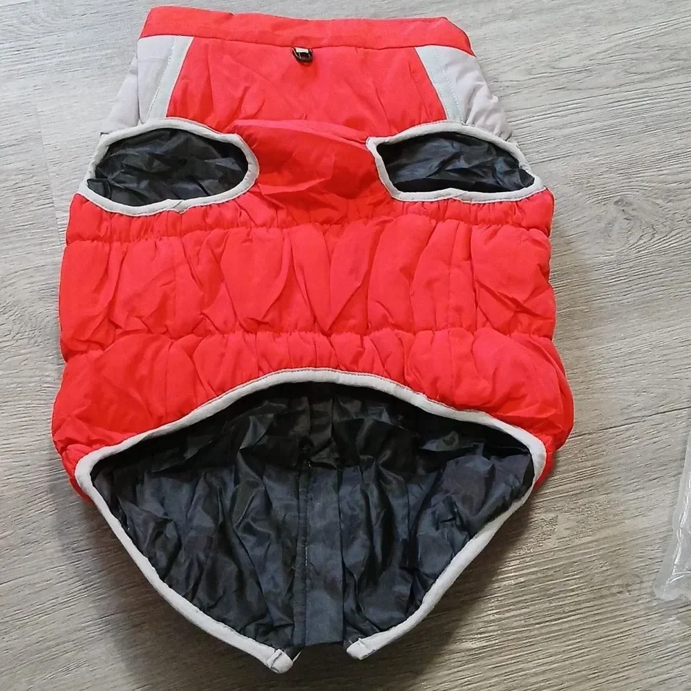 Dog Winter Coat Jacket Waterproof Warm Outfit Reflective Design SZ 4XL NIP